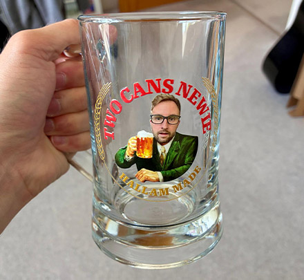 Moretti Photo Steins Stein customer photo, Christopher Staien