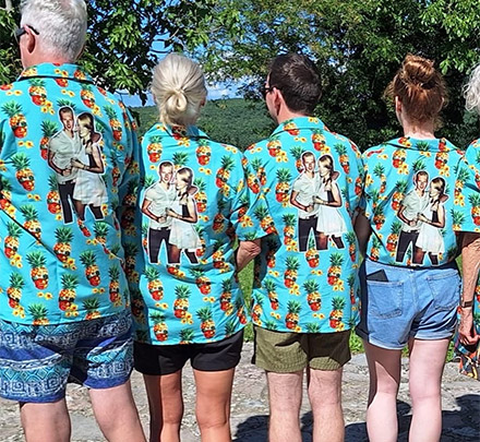 Photo Print Hawaiian Shirt customer photo, Elisabeth Barlow Jones