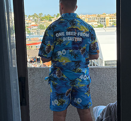 Photo Print Hawaiian Short Set customer photo, Hayley Johns