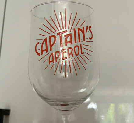 Aperol Glass customer photo, Gemma Parker