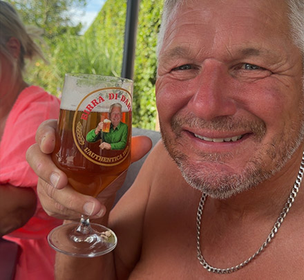 Birra Di Papa Beer Glass customer photo, Ellie Vecchio 