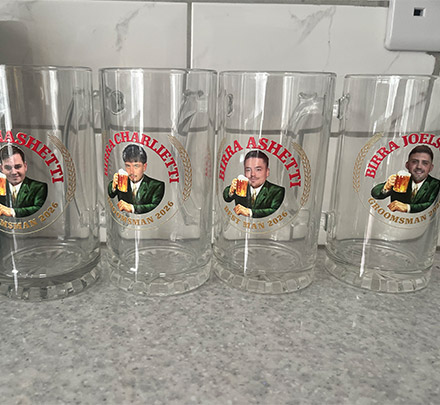 Moretti Photo Steins Stein customer photo, Harry Gillard