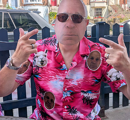Football Player - Hawaiian Shirt Hawaiian Shirt customer photo, Scott Pudsey