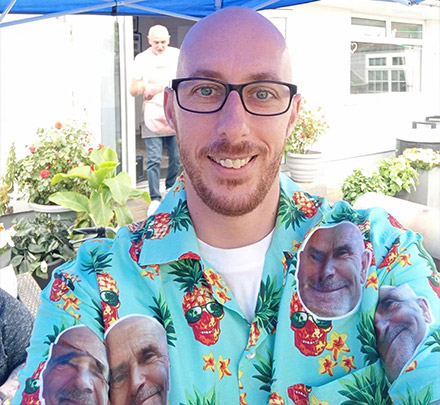 Photo Print Hawaiian Shirt customer photo, Darryl Leitch
