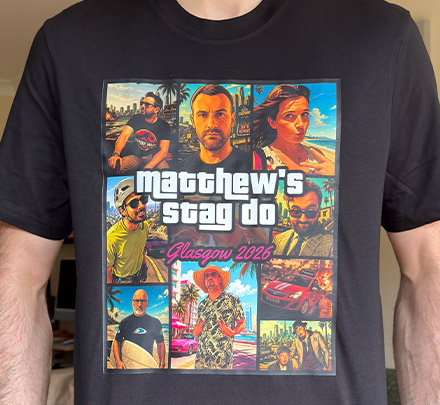 GTA Photo Collage T-Shirt customer photo, Calum Brown