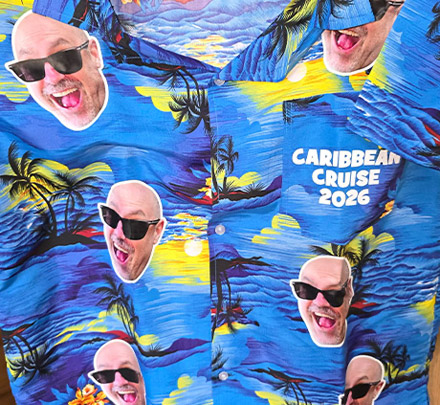 Photo Print Hawaiian Shirt customer photo, Phillip Gidion