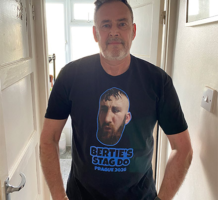 Photo Print T-Shirt customer photo, David Head