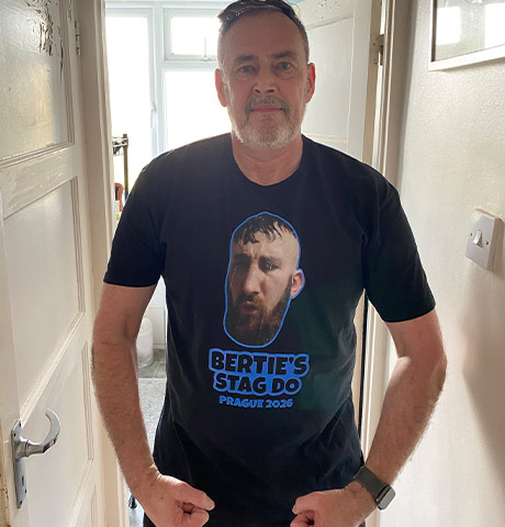 Photo Print T-Shirt customer photo, David Head