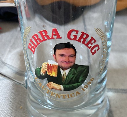 Moretti Photo Steins Stein customer photo, Gregor Crighton