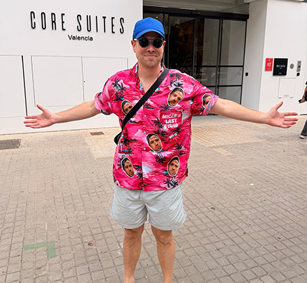 Photo Print Hawaiian Shirt customer photo, Drew Heatley