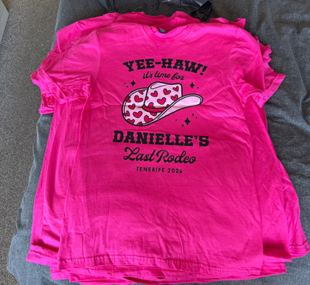 Last Rodeo T-Shirt customer photo, Danielle Churchill