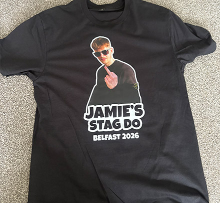 Photo Print T-Shirt customer photo, Jamie Fisher