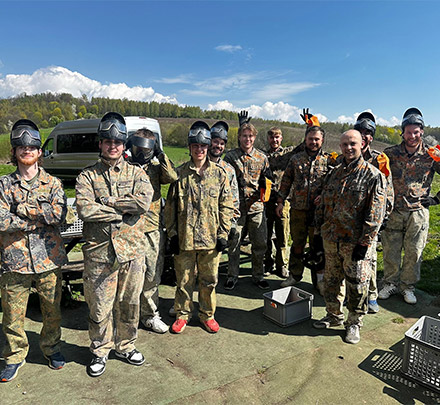 Paintball customer photo, Ollie Denis