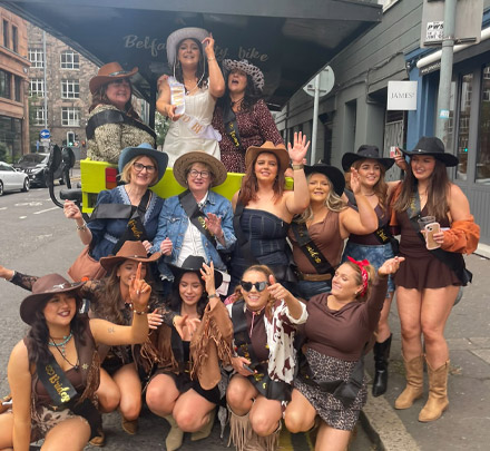 Belfast Pedi Bus Tour customer photo, Mary Gallagher