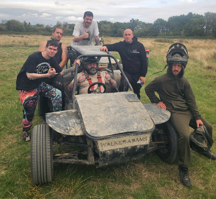 Assault Rifles, Axe Throwing, Paintball and Rage Buggies customer photo, Rob Ink