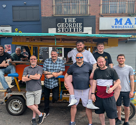 Beer Bike customer photo, Darren Osborne